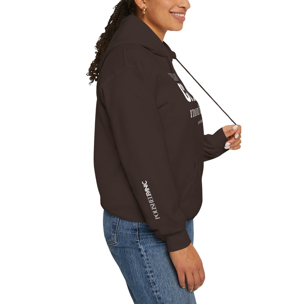 Elegantly Chaotic Mom Friend Hoodie | Funny Zero Foxes Given Sweatshirt | Minimalist Mom Life Pullover | Trendy Bestie Gift