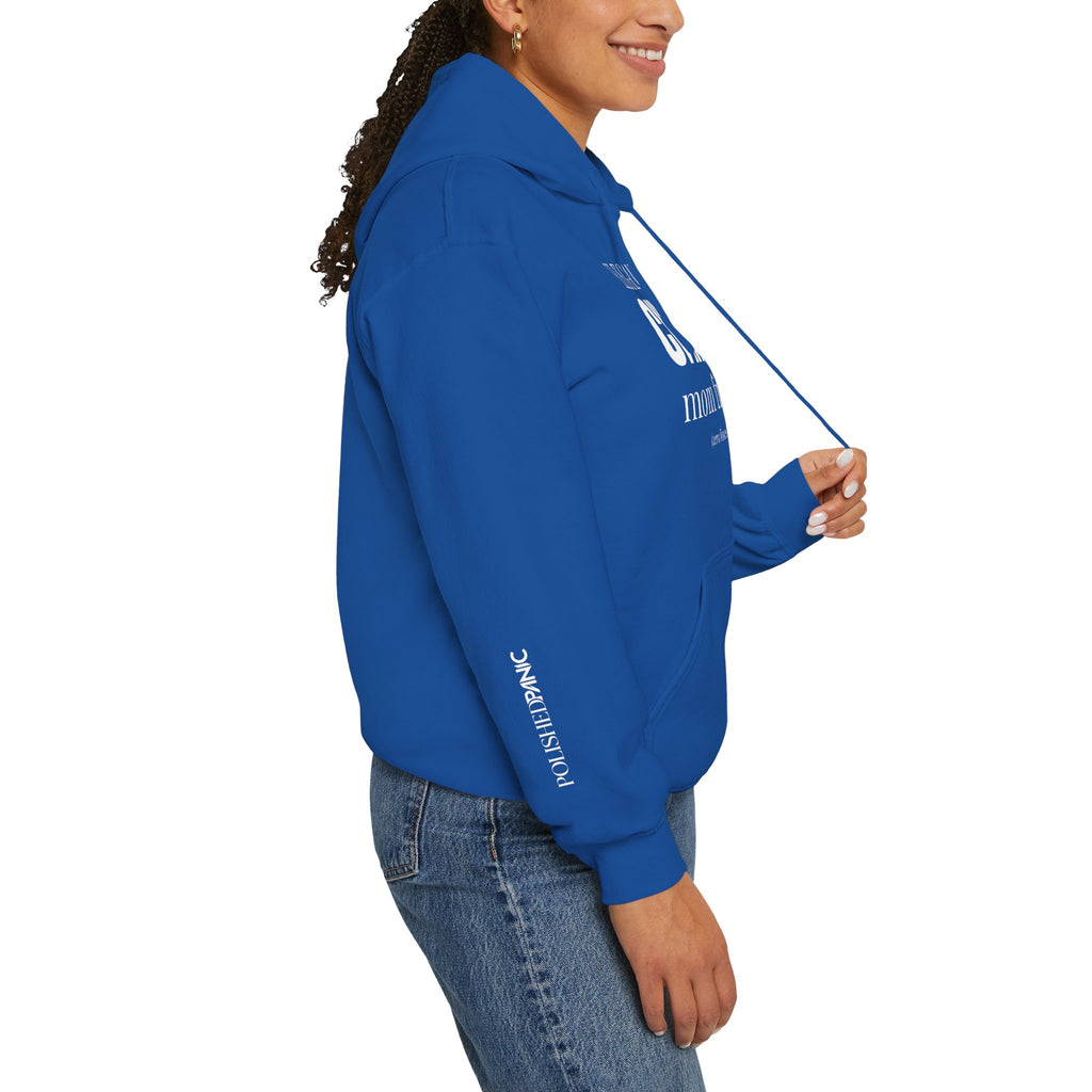Elegantly Chaotic Mom Friend Hoodie | Funny Zero Foxes Given Sweatshirt | Minimalist Mom Life Pullover | Trendy Bestie Gift