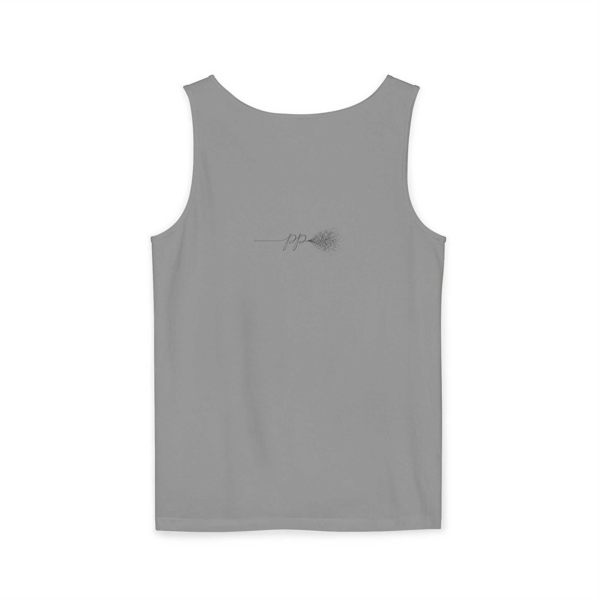 Cougar Puberty Era Tank Top — Funny Line Art Cougar Shirt, Minimalist Cat Graphic Tee, PolishedPanic Sleeveless Summer Top
