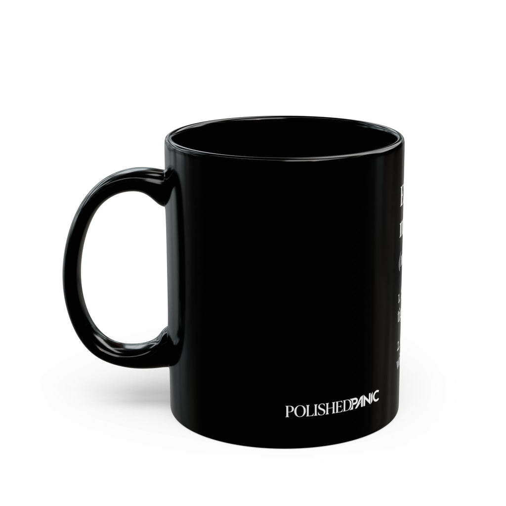 Elegantly Chaotic Mom Friend Dictionary Definition Coffee Mug | Funny Zero Foxes Given Black Cup | Sarcastic Bestie Gift | Tired Mom Mug