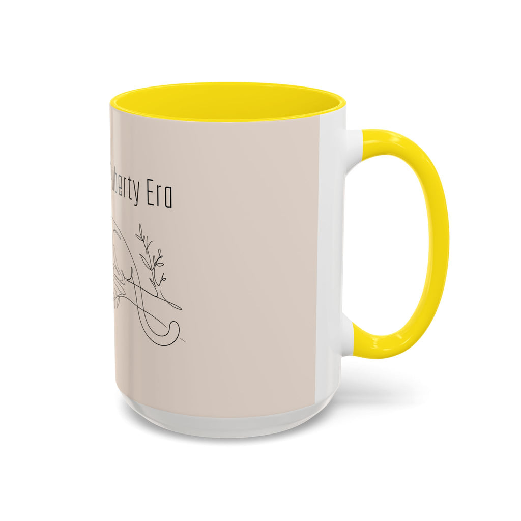 In My Cougar Puberty Era Mug — Funny Line Art Cougar Coffee Cup, Ceramic Accent Mug, PolishedPanic Cute Cat Gift for Her