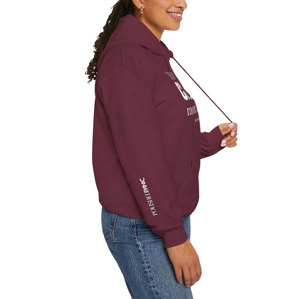Elegantly Chaotic Mom Friend Hoodie | Funny Zero Foxes Given Sweatshirt | Minimalist Mom Life Pullover | Trendy Bestie Gift