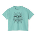Feral Mama Raising Feral Children Boxy Tee