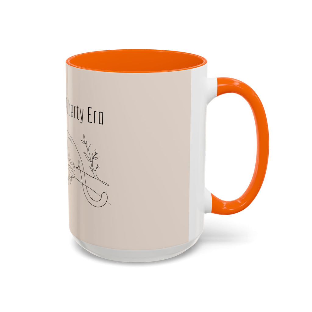 In My Cougar Puberty Era Mug — Funny Line Art Cougar Coffee Cup, Ceramic Accent Mug, PolishedPanic Cute Cat Gift for Her