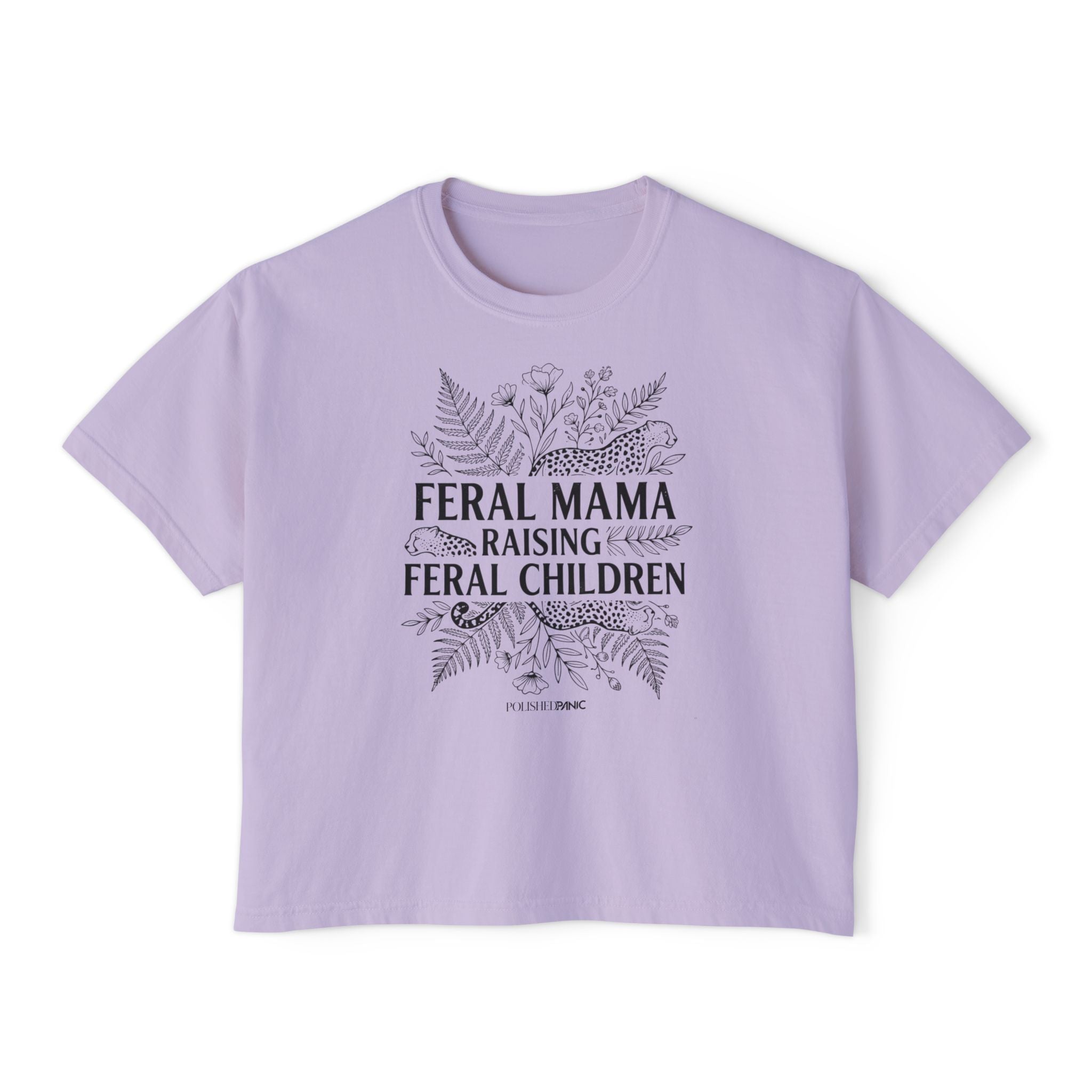 Feral Mama Raising Feral Children Boxy Tee